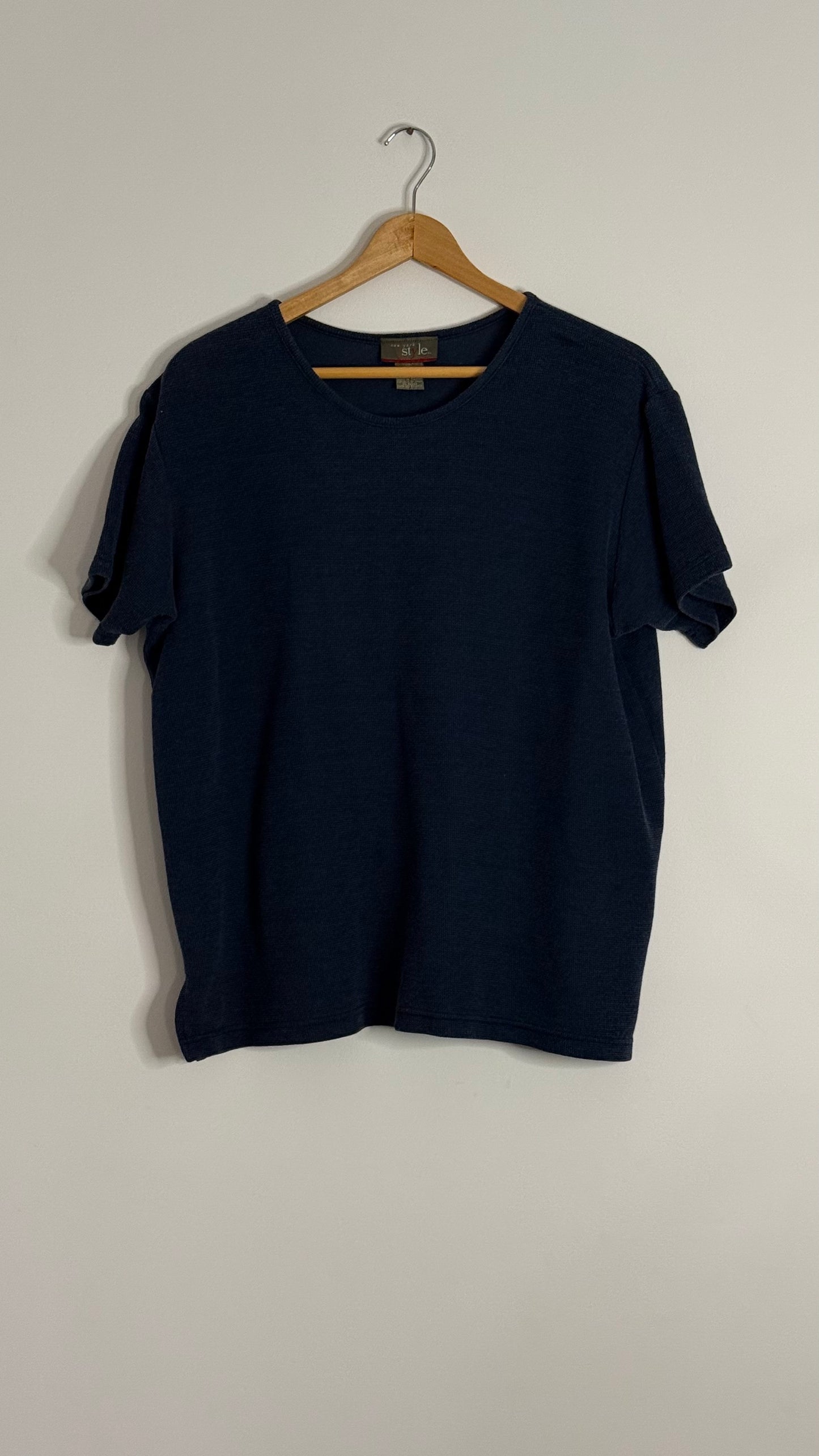 new york style navy sweater tshirt