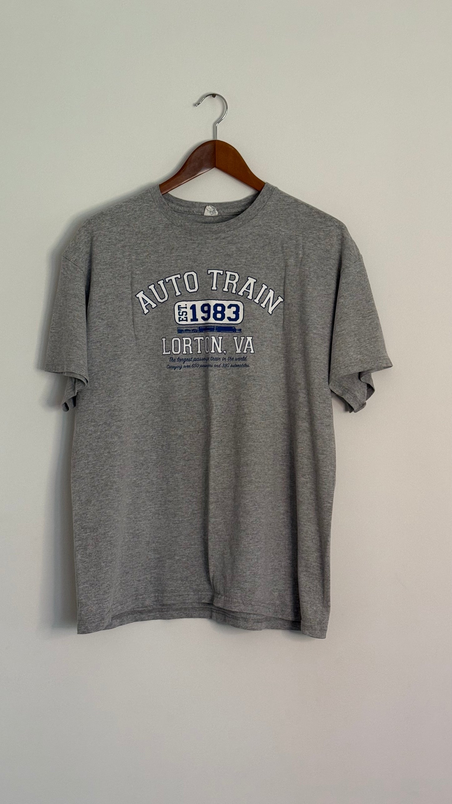 auto train s/s grey tshirt