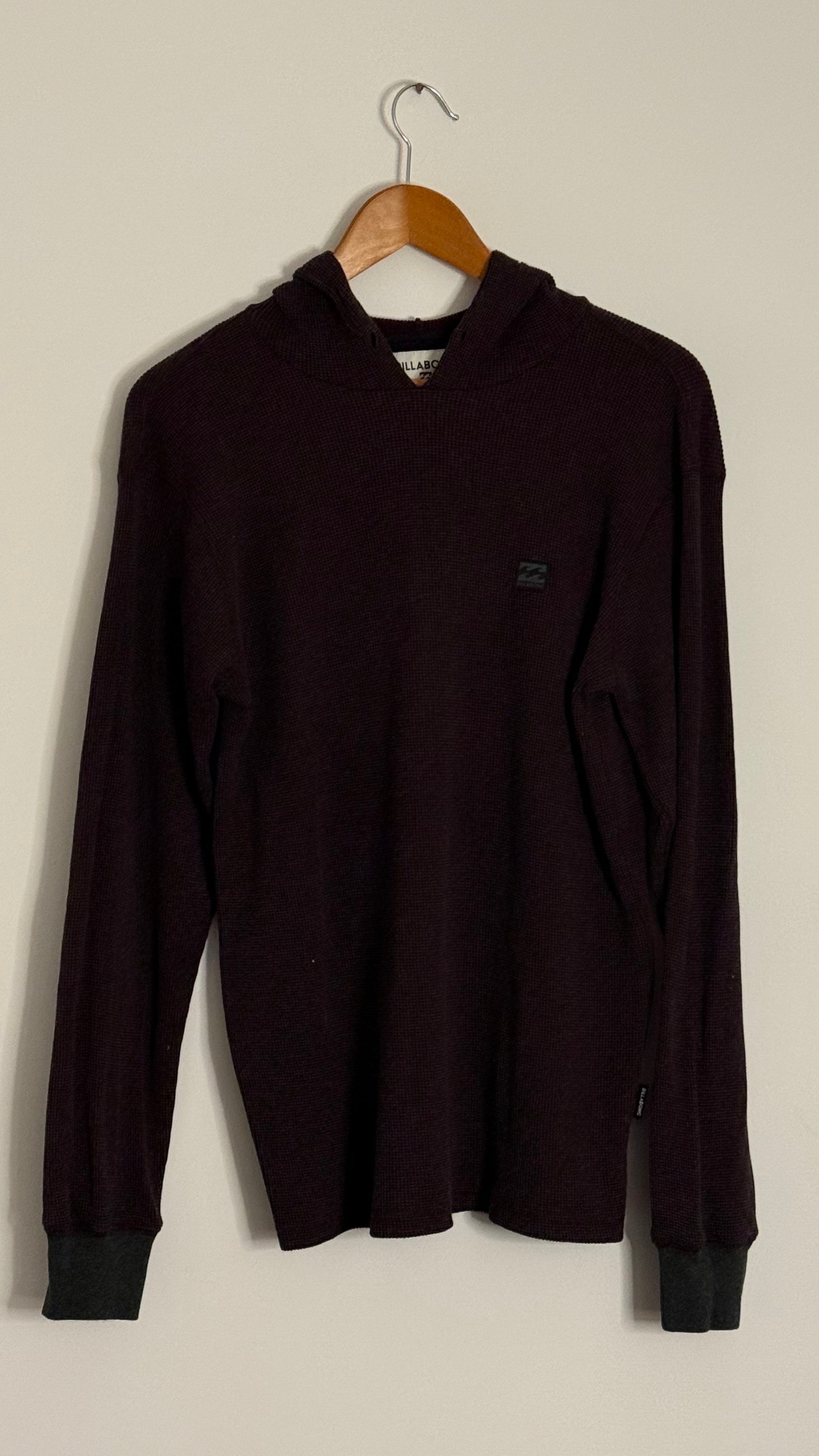 quicksilver l/s bleached thermal hoodie