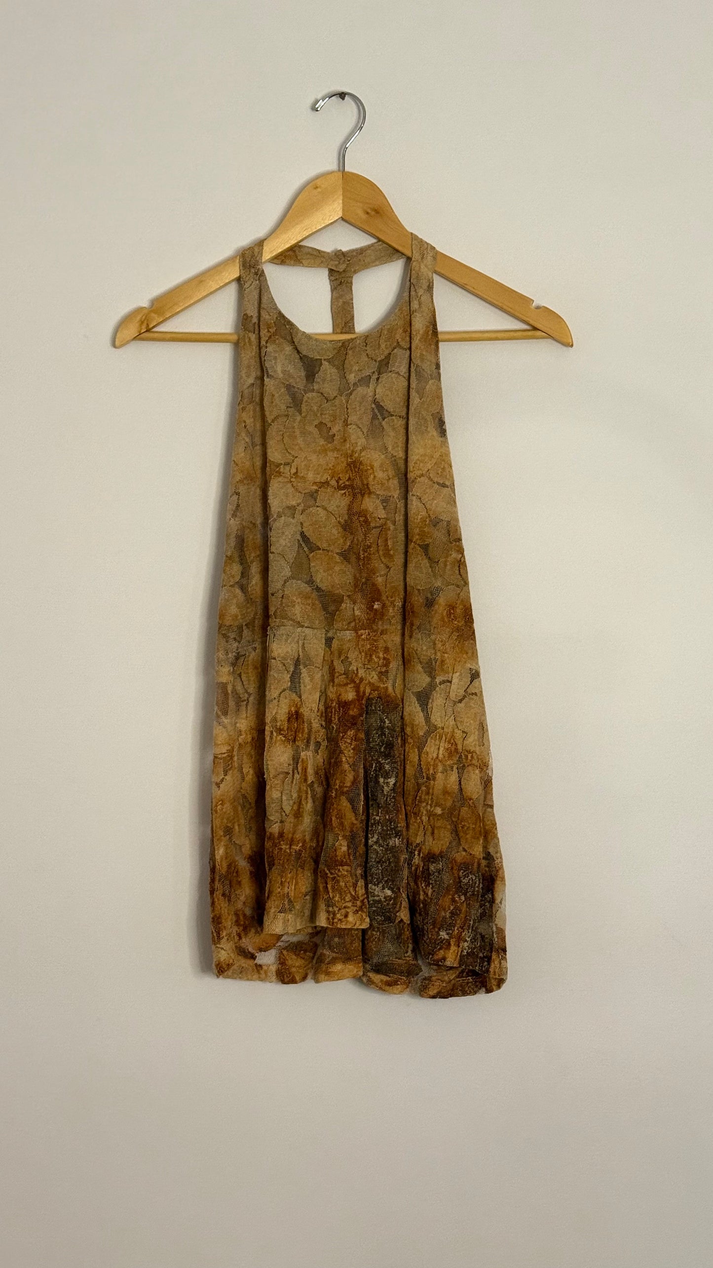 lace high neck tank top