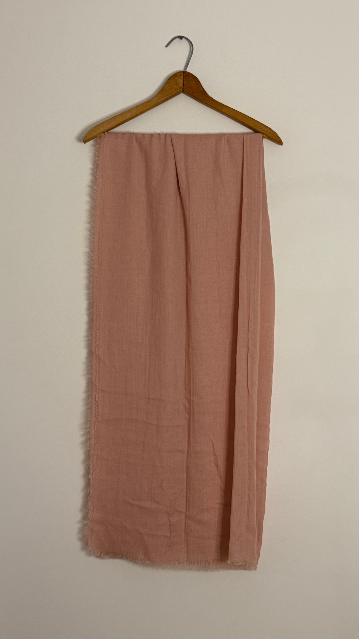 scarf pale pink