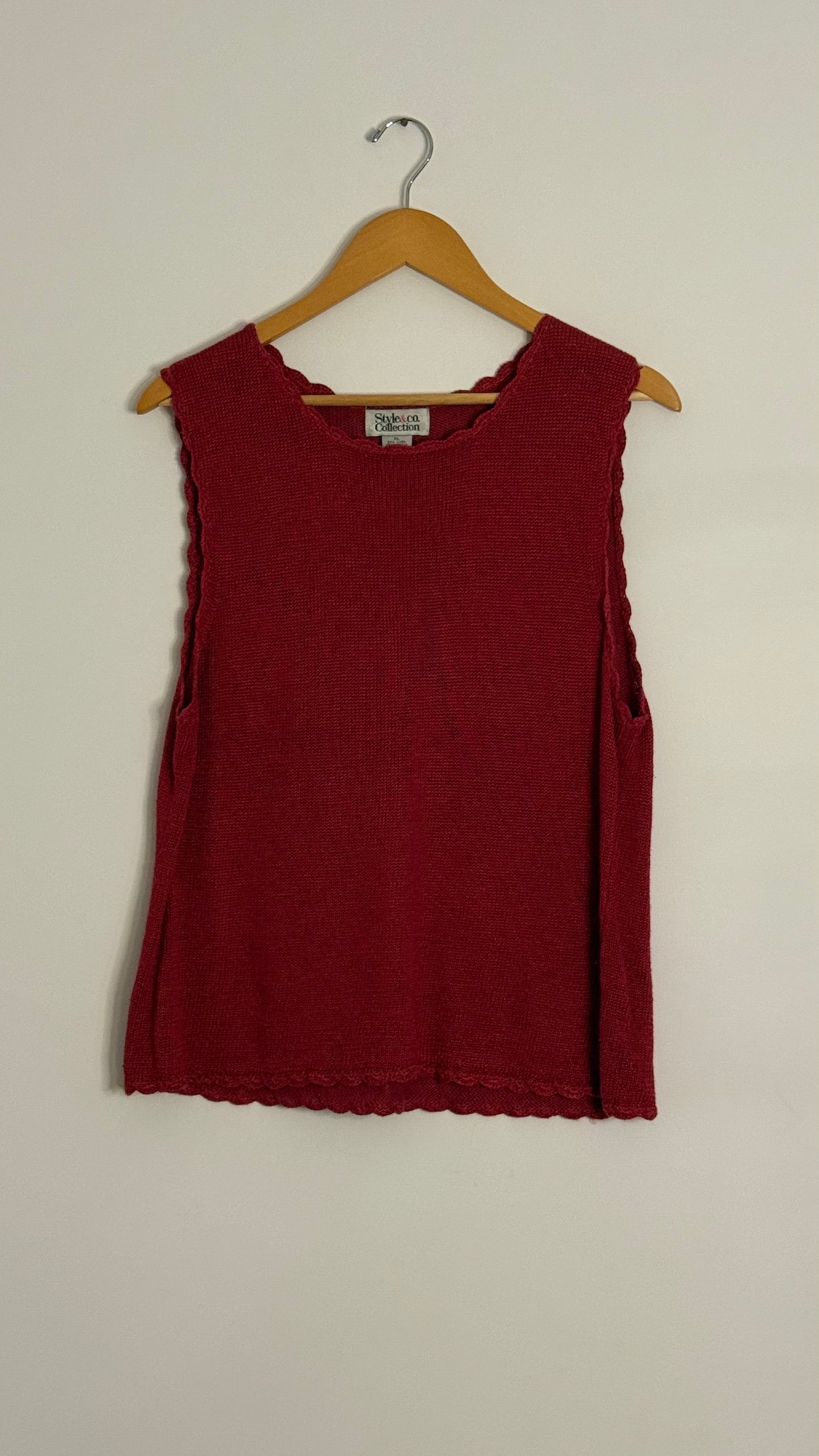 style & co. collection sweater tank top