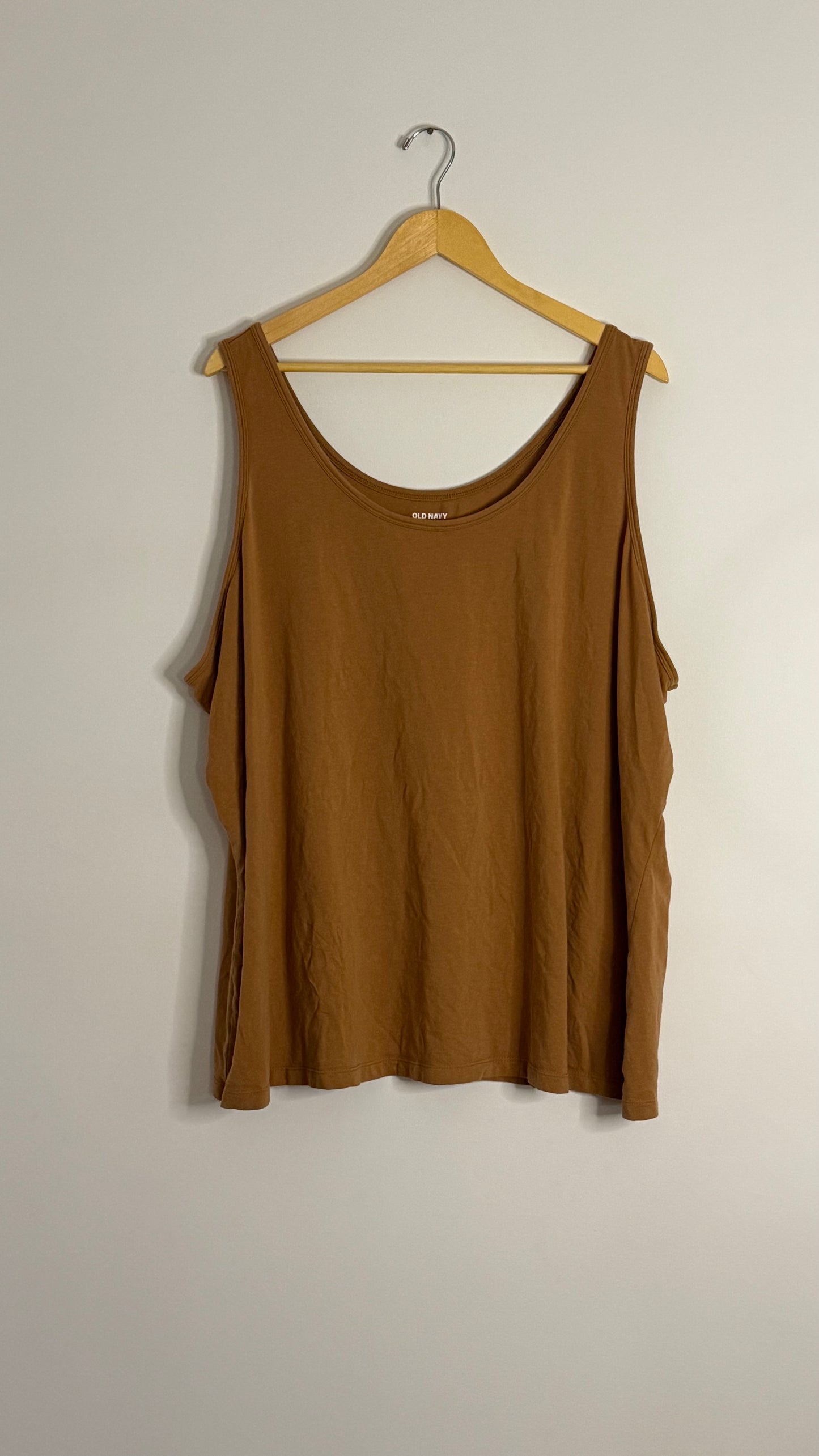 old navy fawn brown tank top