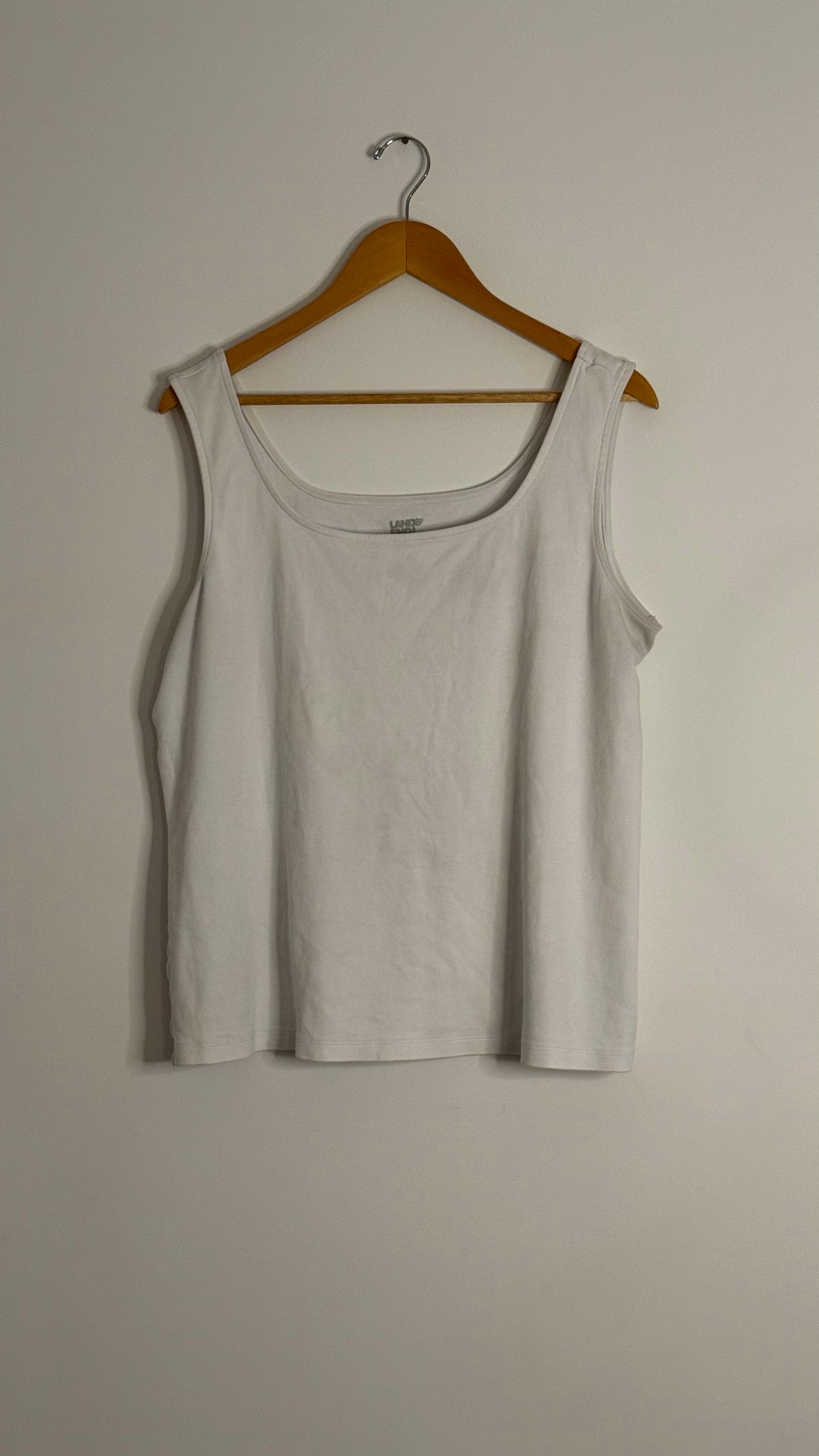 white tank top lands end