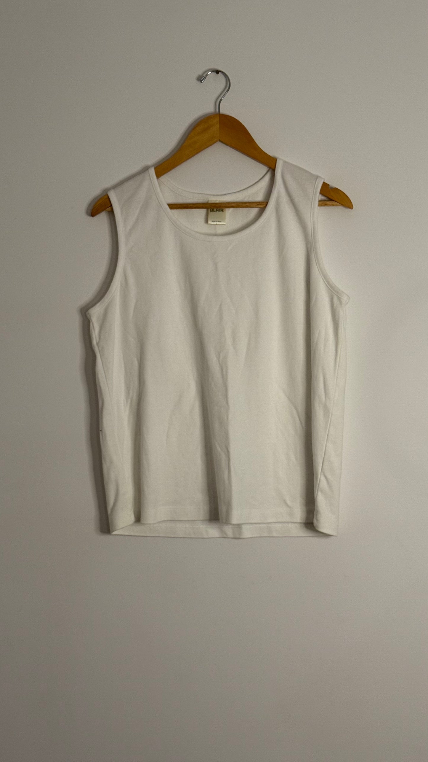 white tank top