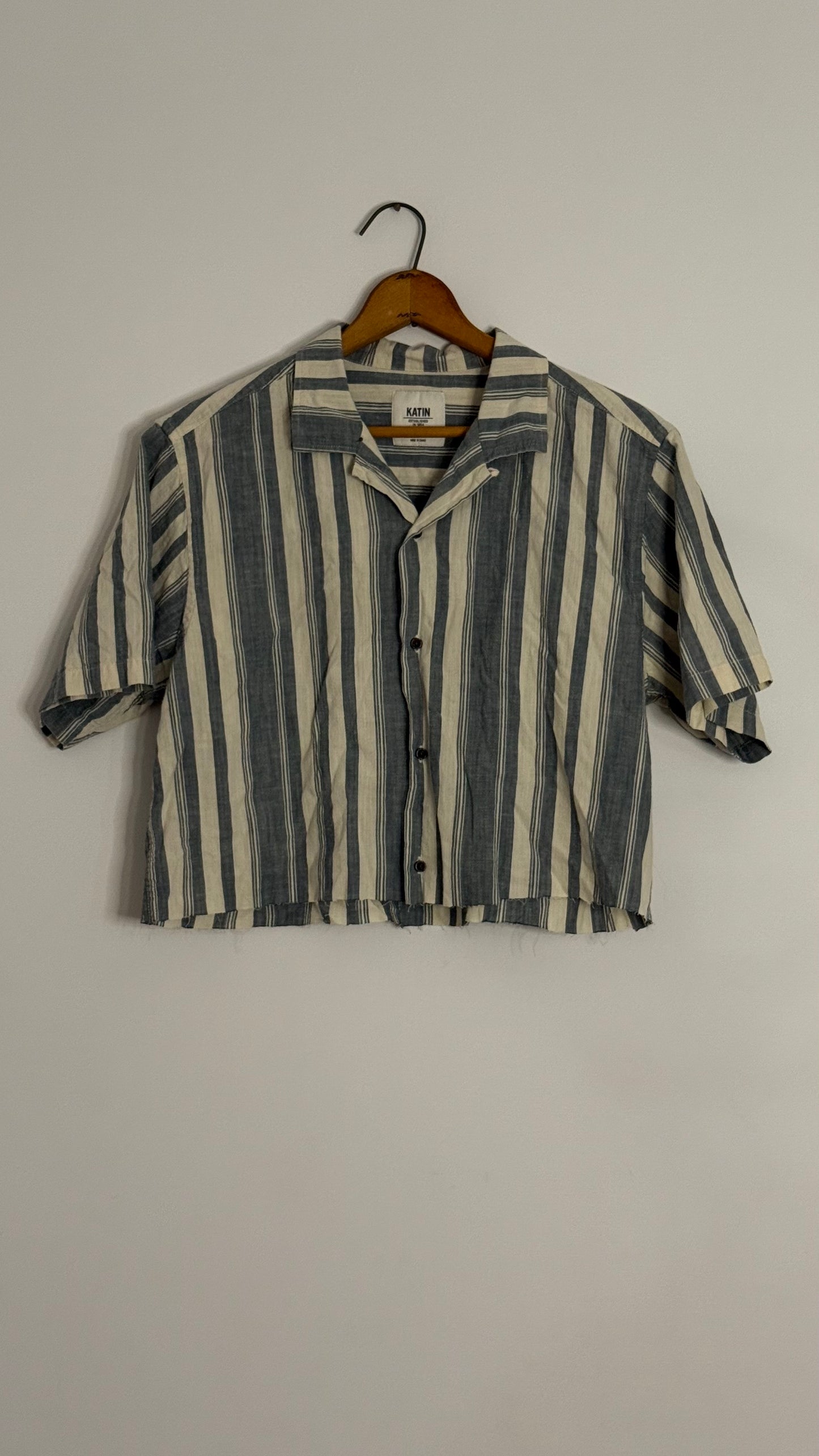katin s/s striped  button up