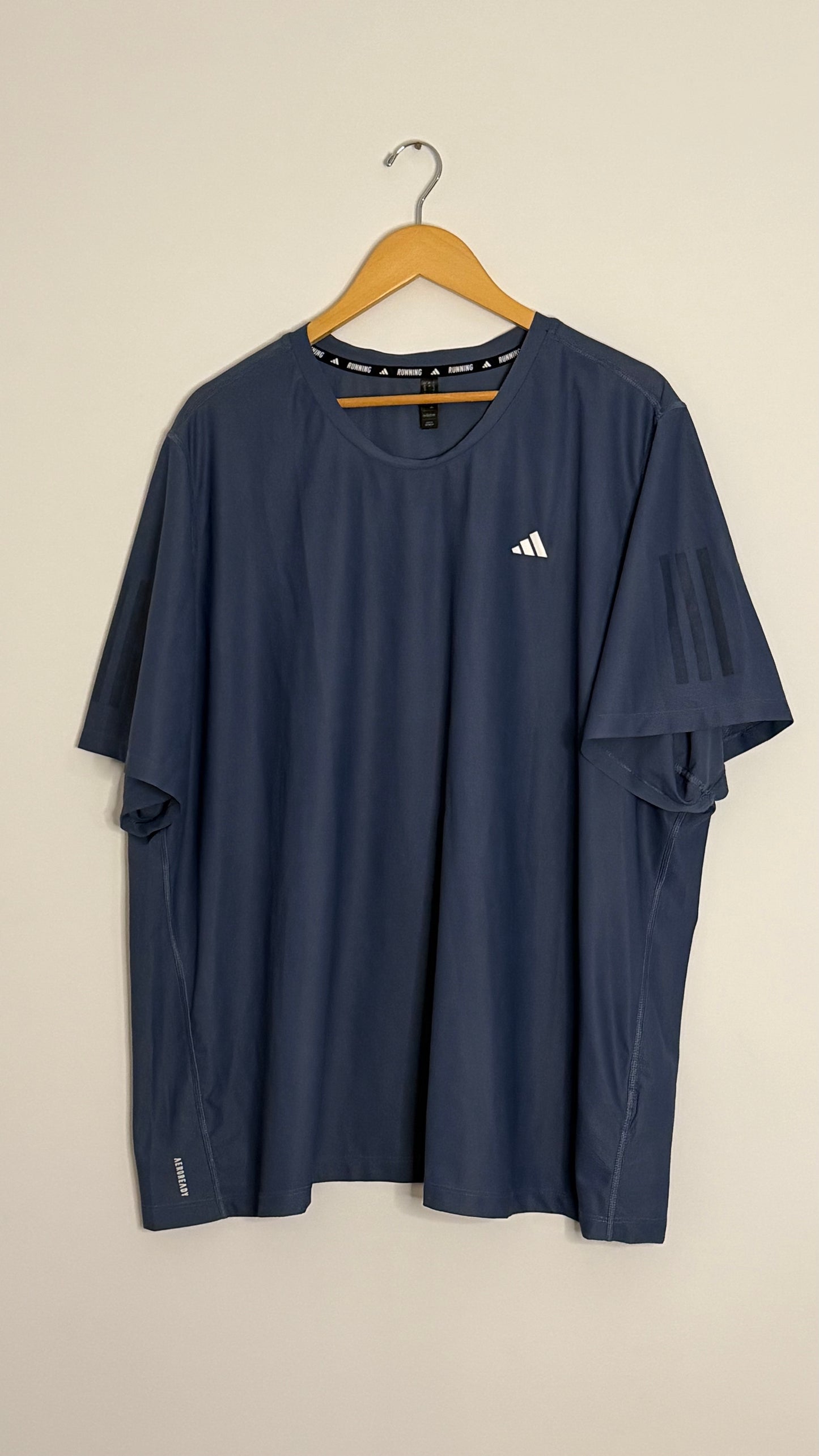 adidas s/s slate grey work out tshirt