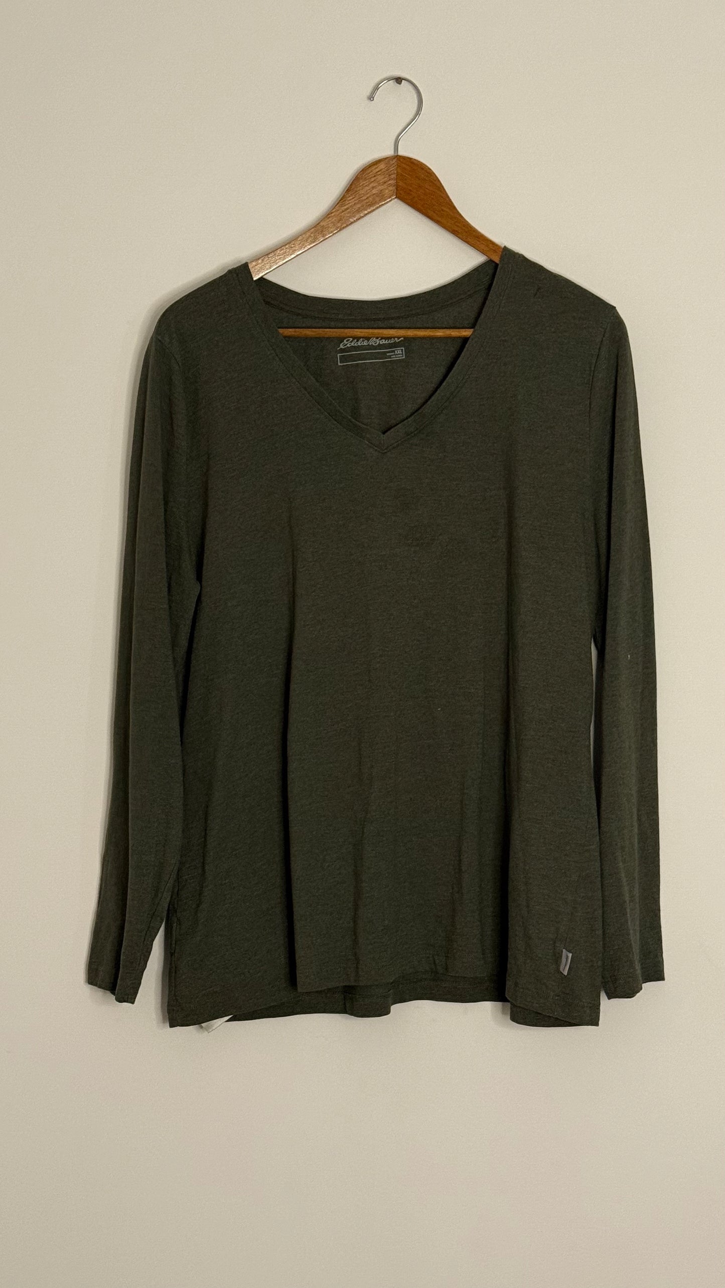 eddie bauer l/s green tee