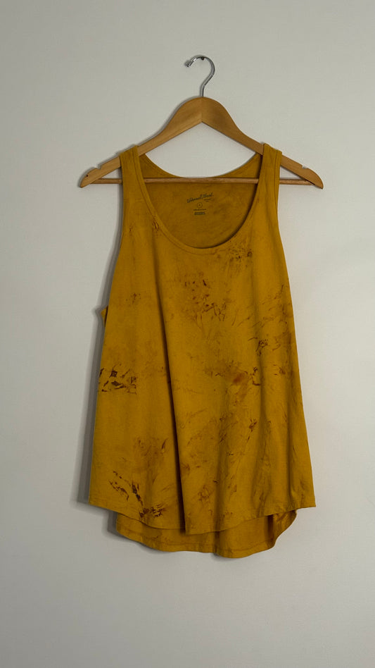 universal thread yellow muscle tank top