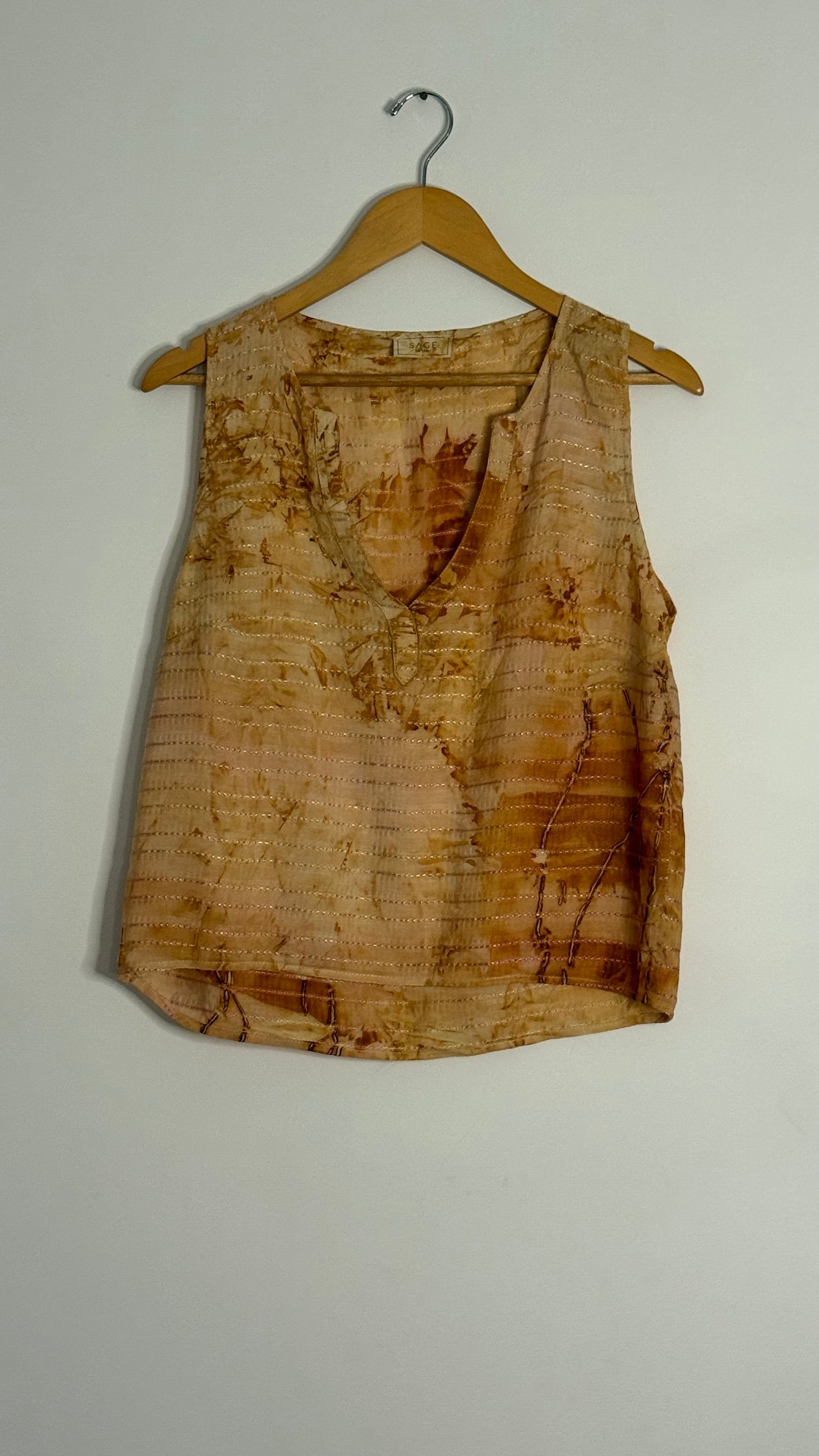tan vneck tank top