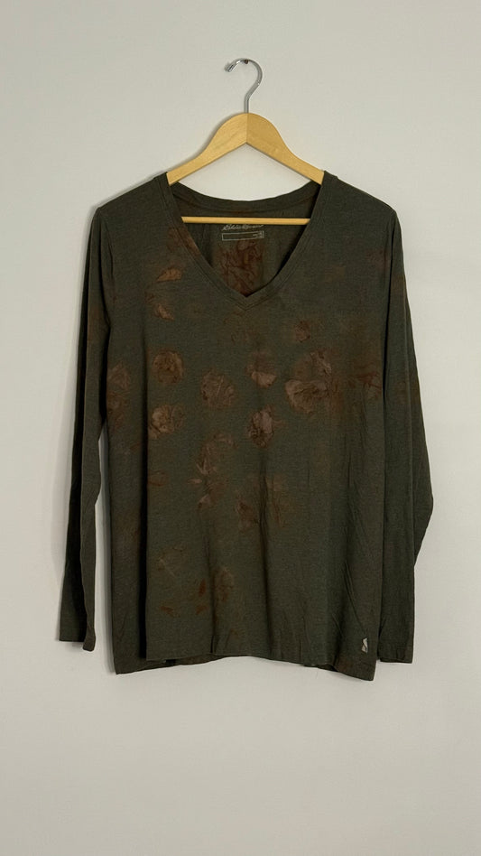 eddie bauer l/s green tee