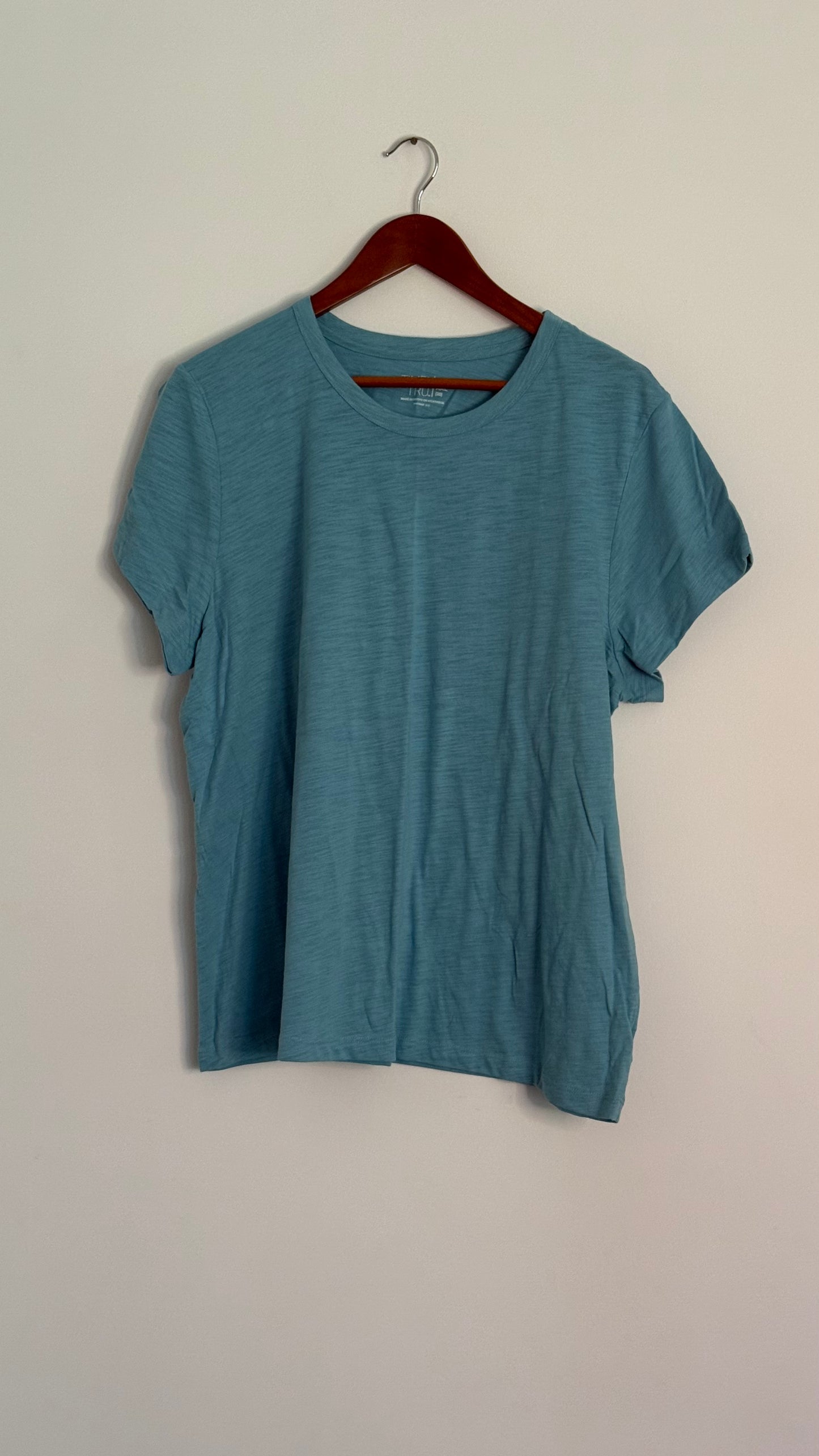 tru s/s teal blue tshirt