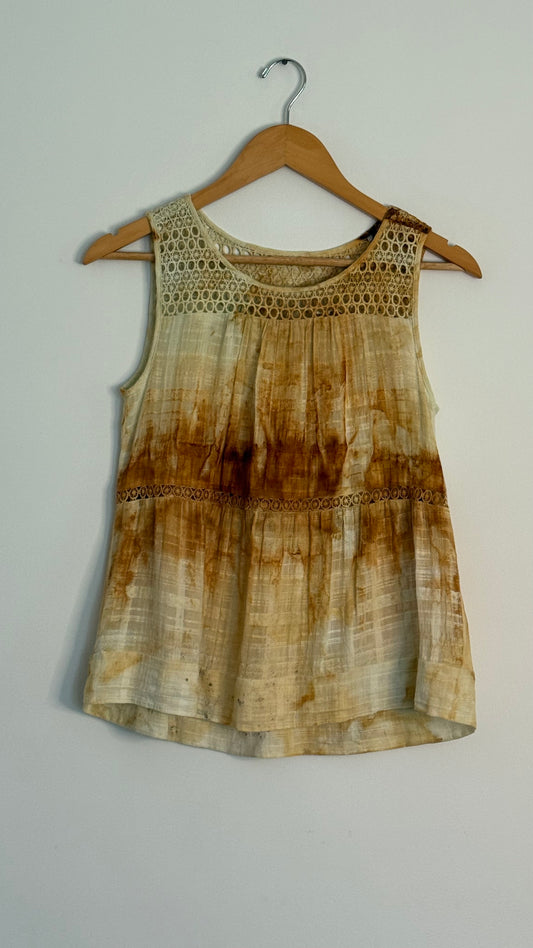 loft eyelet tank top white