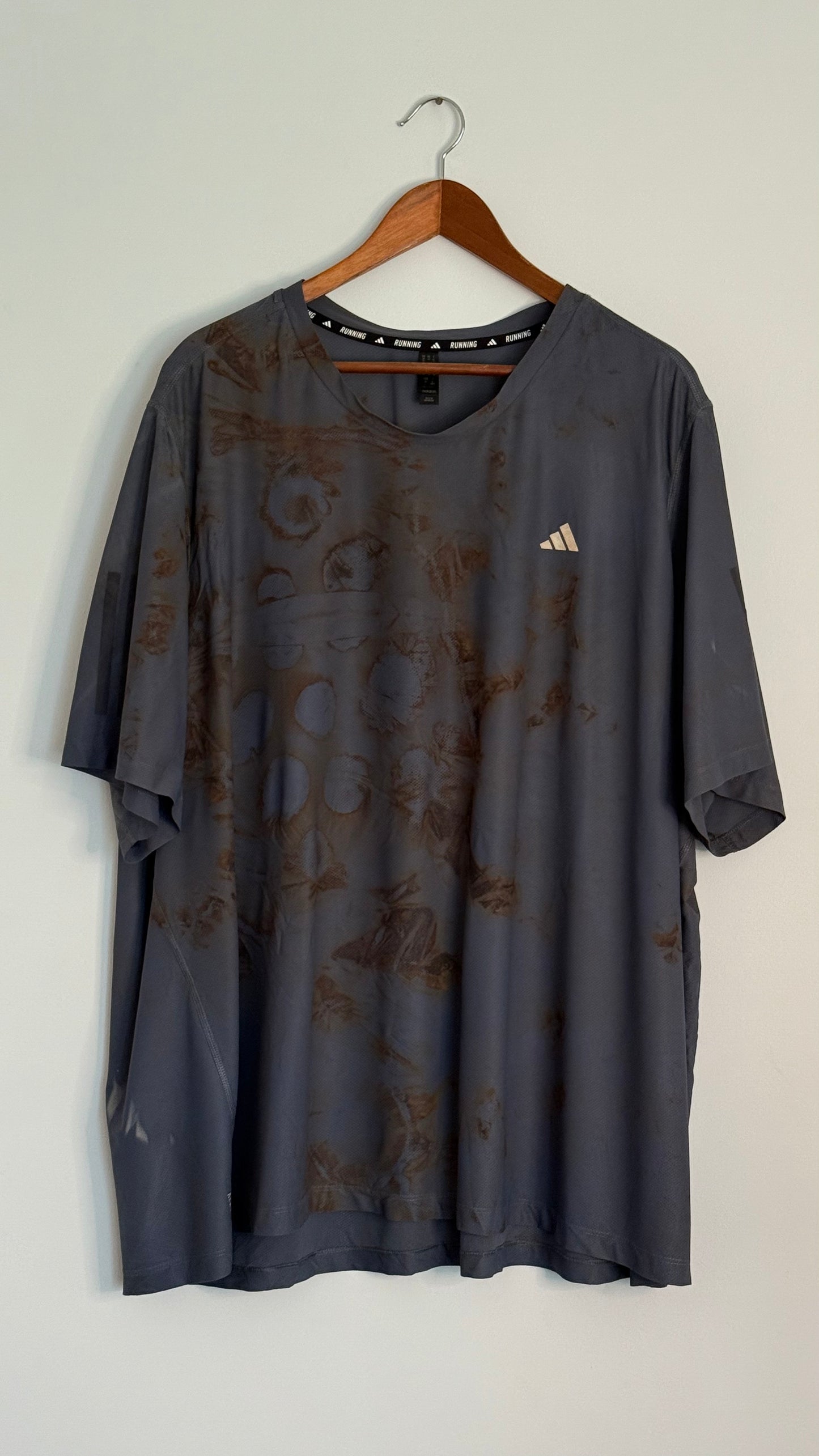 adidas s/s slate grey work out tshirt