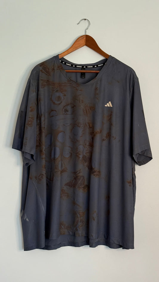 adidas s/s slate grey work out tshirt