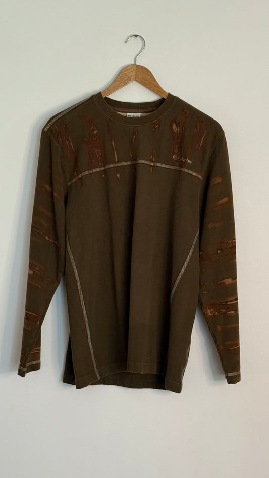 Columbia l/s green crew neck
