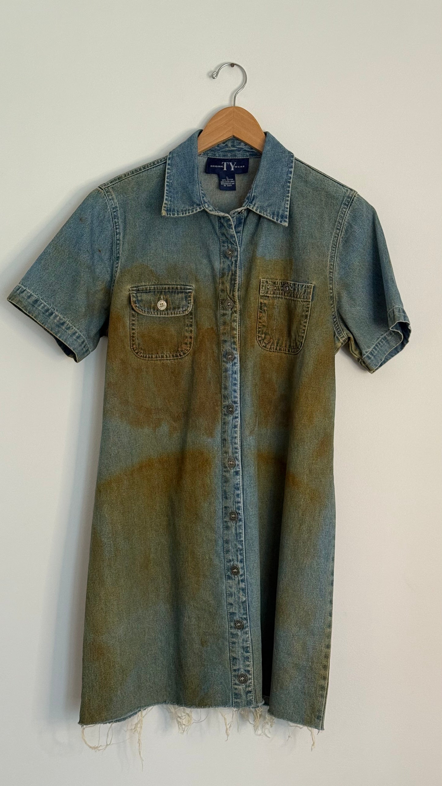 original TY wear s/s denim button up dress