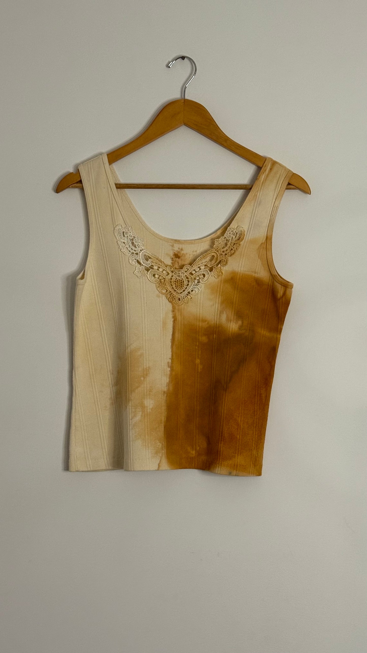 tank top with small lace vneck