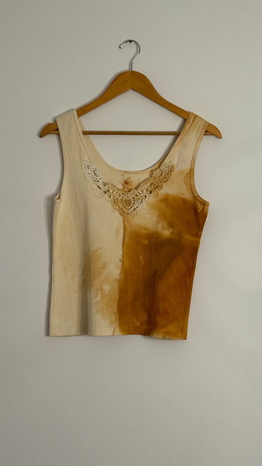 tank top with small lace vneck