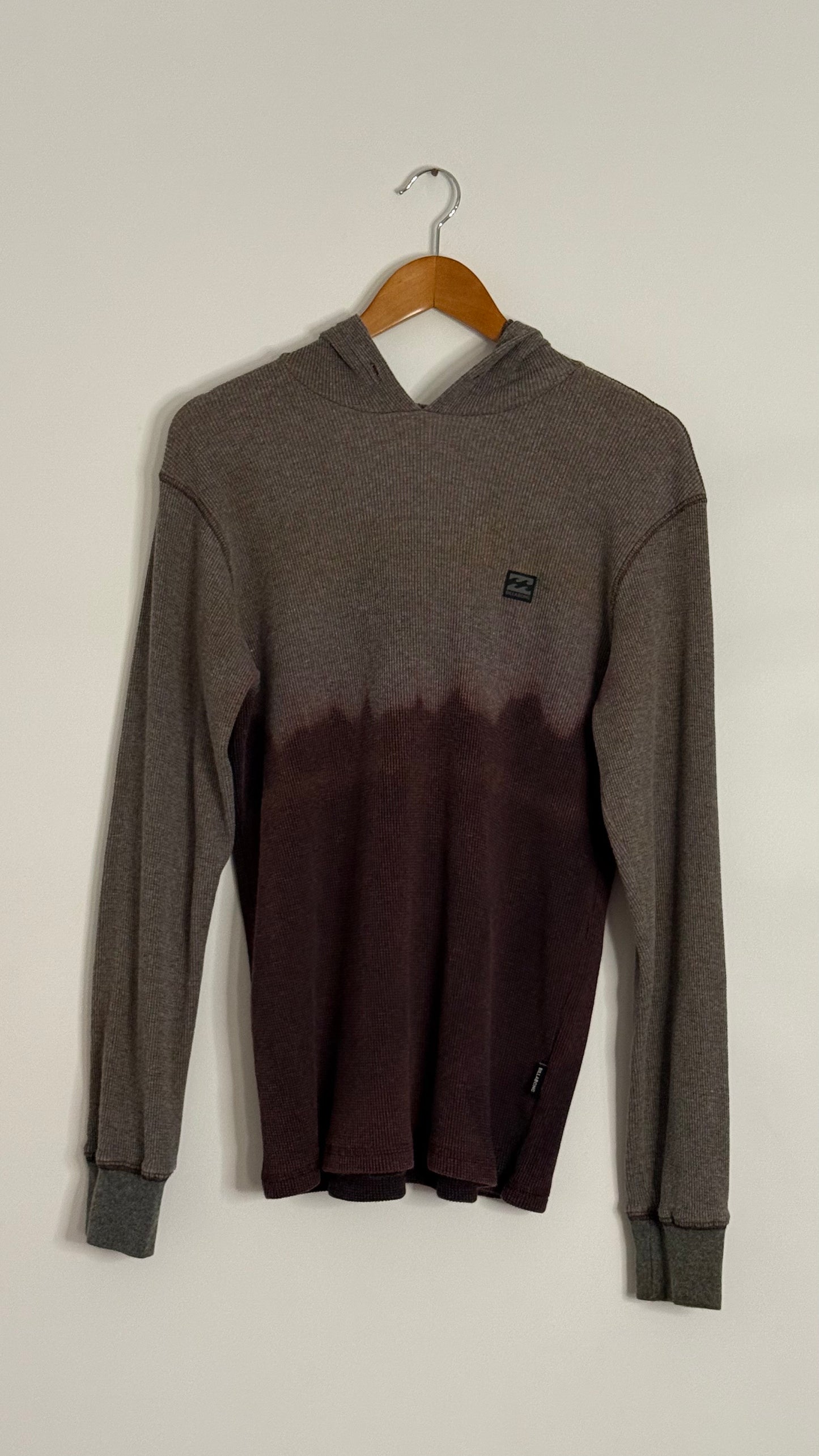 quicksilver l/s bleached thermal hoodie