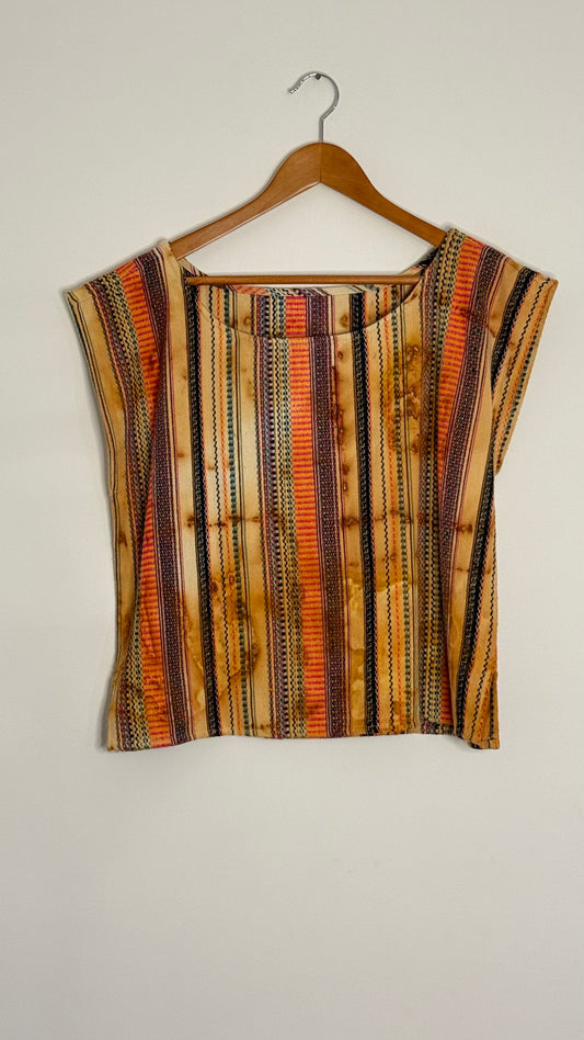 boxy tank top w/ stripes