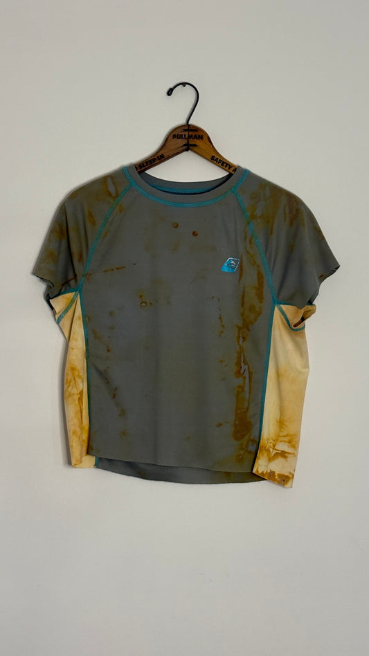 laguna s/s grey workout tshirt white sides