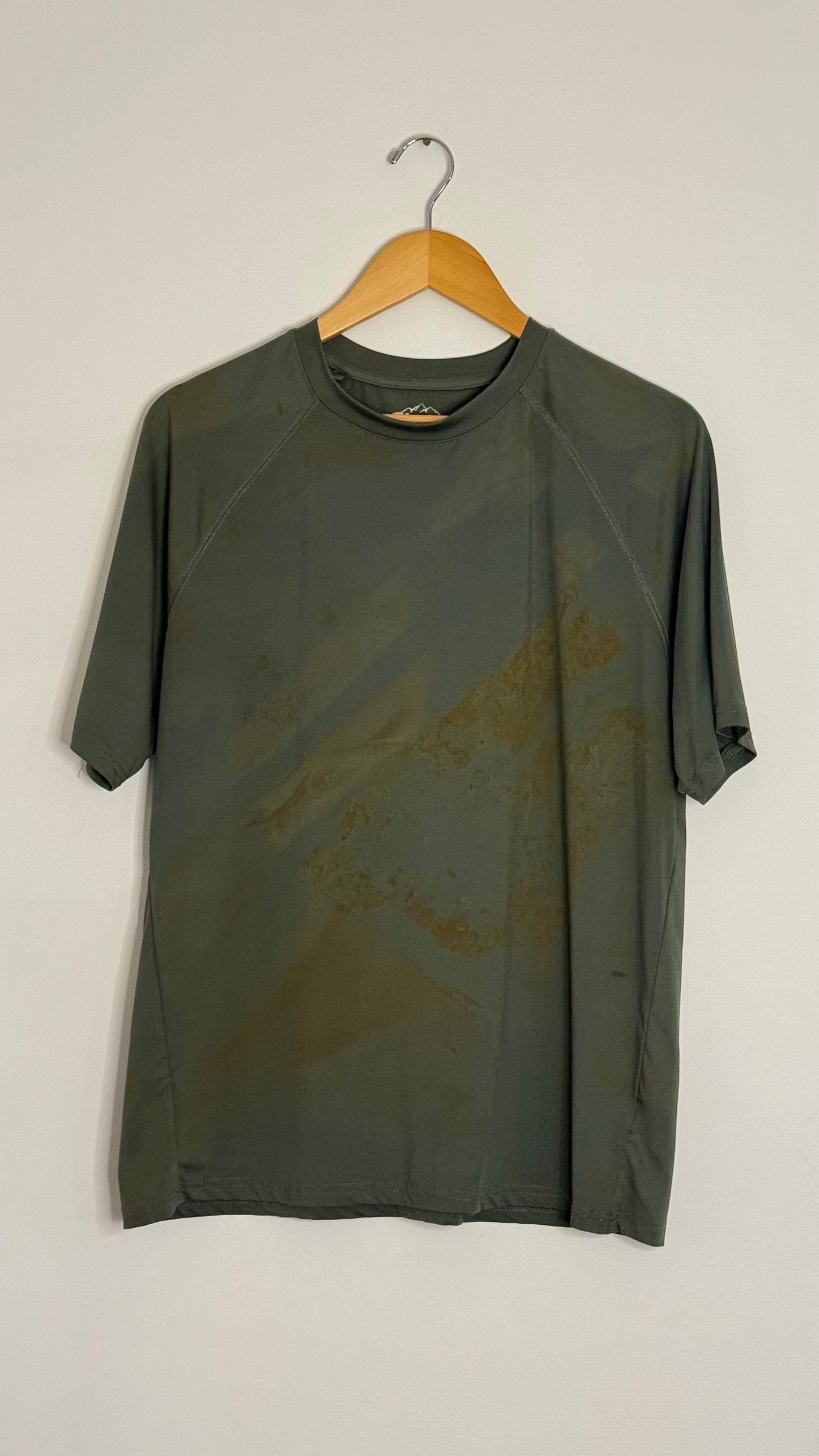 glacier s/s forest green tshirt workout material