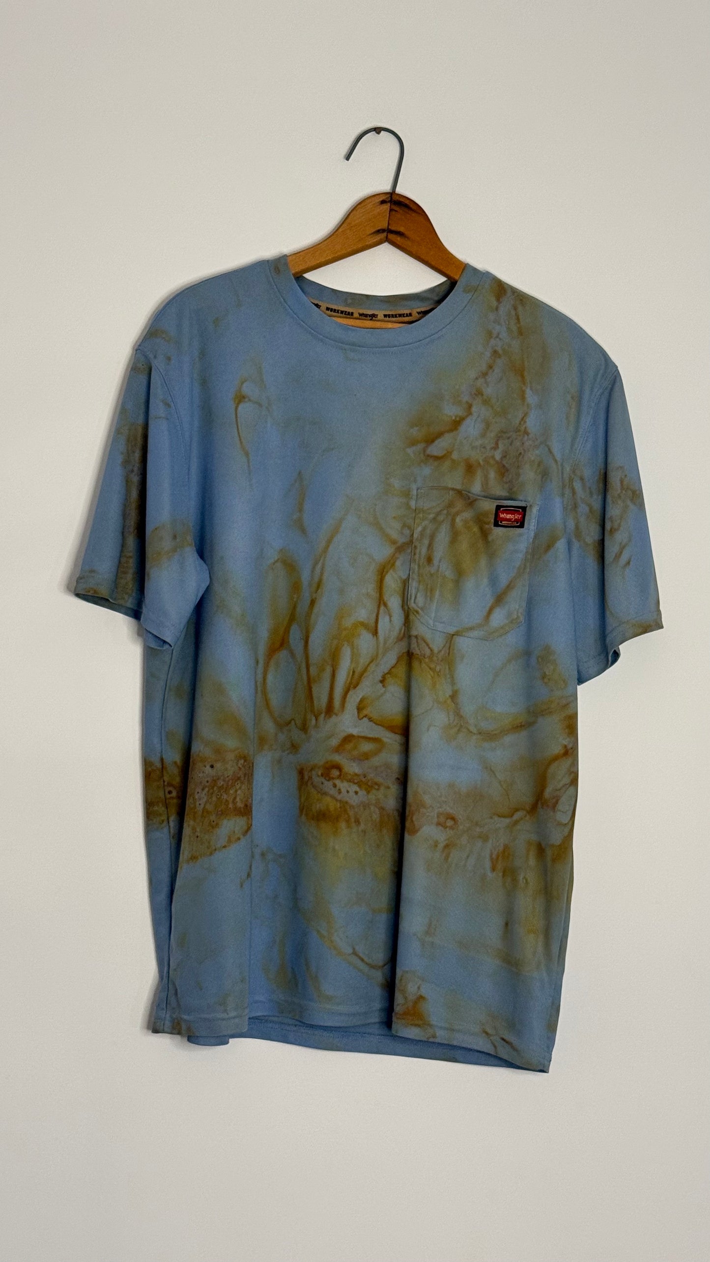 wrangler s/s blue mesh tshirt