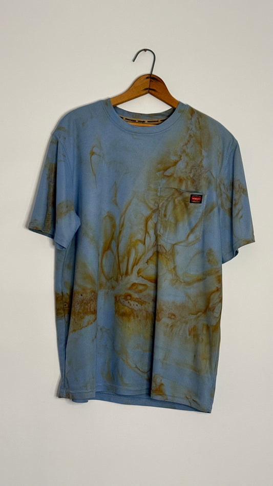 wrangler s/s blue mesh tshirt
