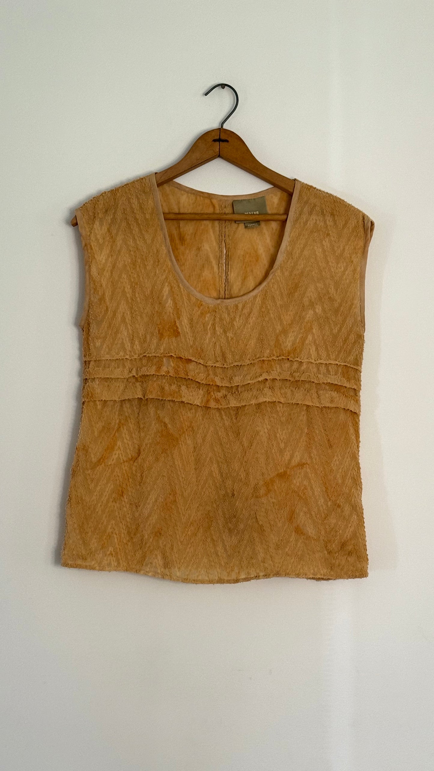 maeve chiffon tank top white