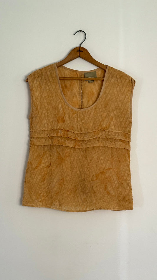 maeve chiffon tank top white